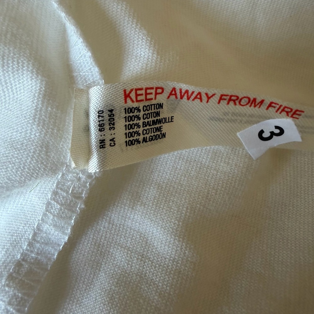 Anthropologie Celandine Maxi T-Shirt Dress White 100% Cotton (XS) NWT Coastal - Picture 7 of 8